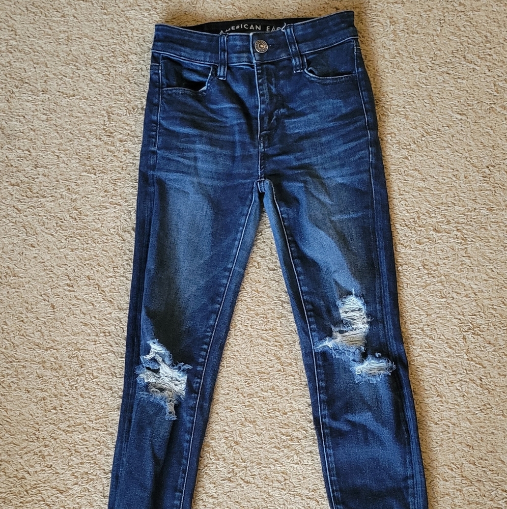 Girls Junior's American Eagle Skinny Jeans